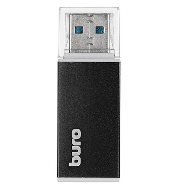 Устройство чтения карт памяти USB2.0 Buro BU-CR-3104 черный (MMC, MS, MS Duo, MS Pro, RS-MMC, SD, SDHC, TF, mini-SD,)